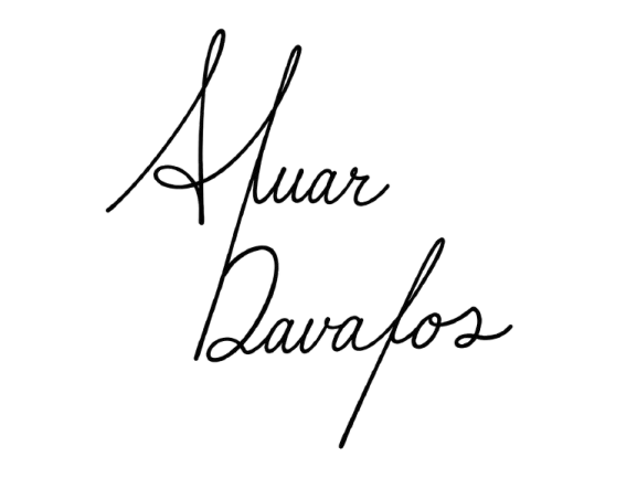 Alvar Dávalos signature